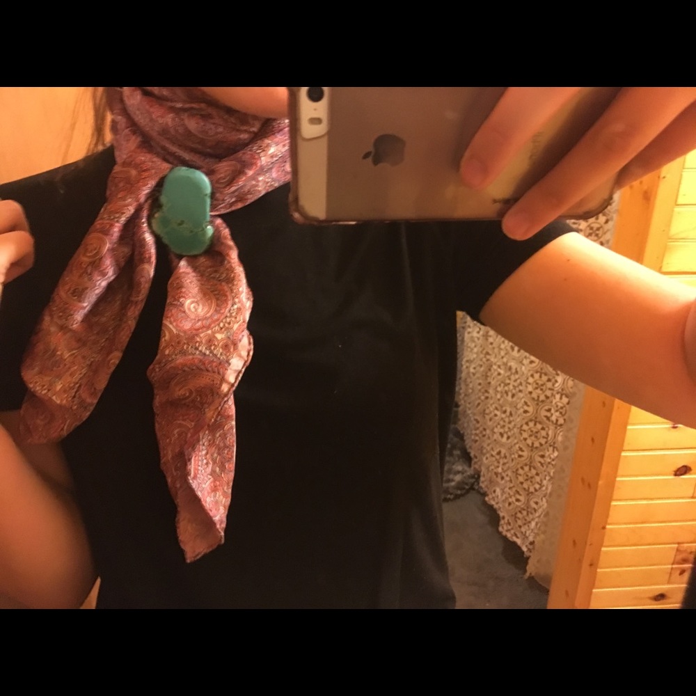 Turquoise Stone Wild rag Slide!💥